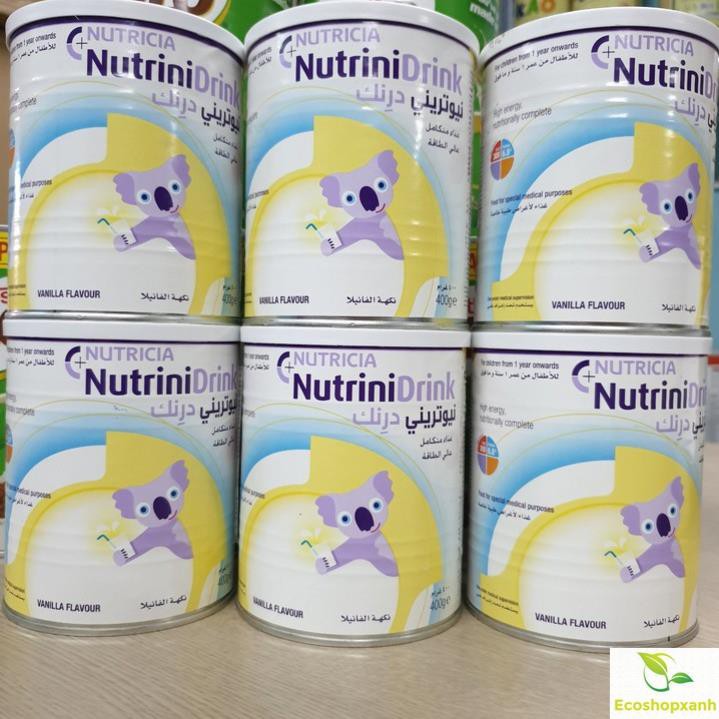 Sữa bột NutriniDrink nhập khẩu nguyên lon từ Đức 400g DATE 12/2021