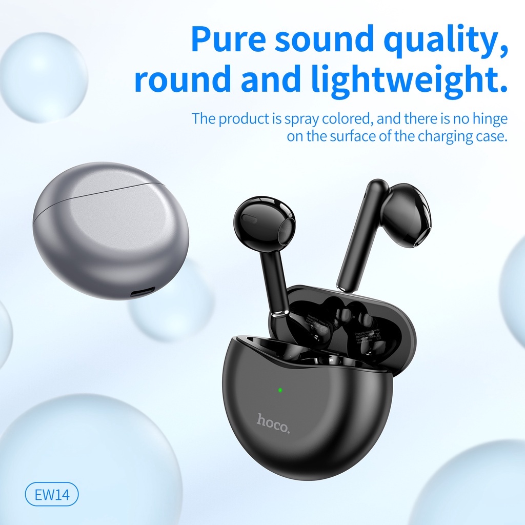 Tai nghe không dây HOCO. EW14 100% TWS bluetooth 5.3 HD giảm tiếng ồn chống thấm nước có mic thích hợp cho Samsung S21