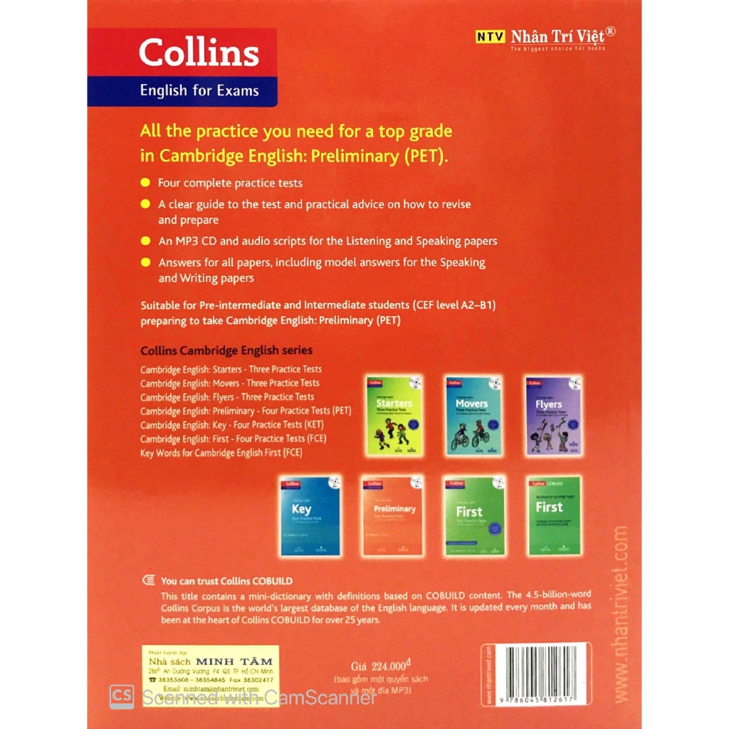 Sách - Cambridge English Preliminary Four Practice Tests (+CD)