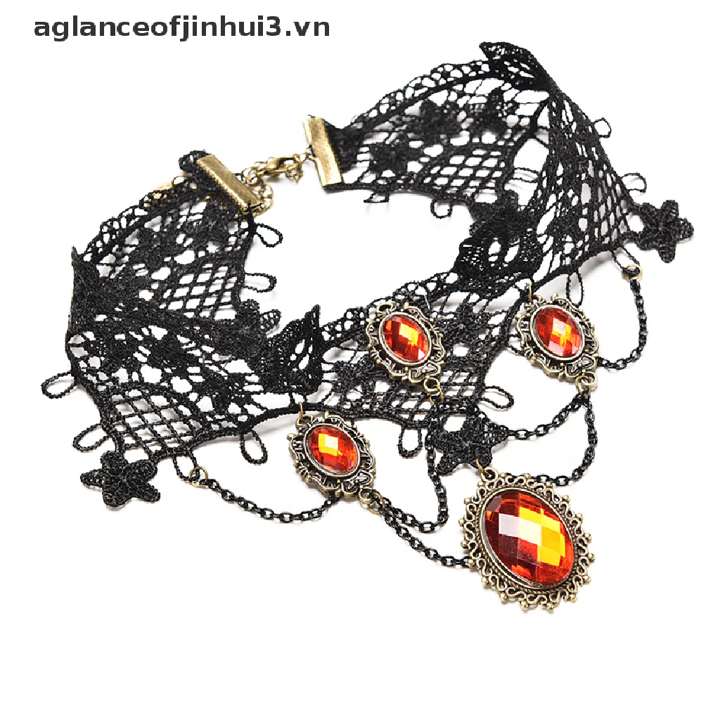 * * Afhvn * * Chuột Qua Hình Ảnh Qua Hình Ảnh Để Phóng to Tối Đa-Crystal-Crystal-Crystal-Cry-Prom-Jewelry-Màu Đen Có Vòng Tròn-Xơ-Cry-Ne