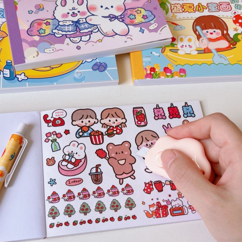 Sổ lưu trữ hình dán sticker 50 tấm