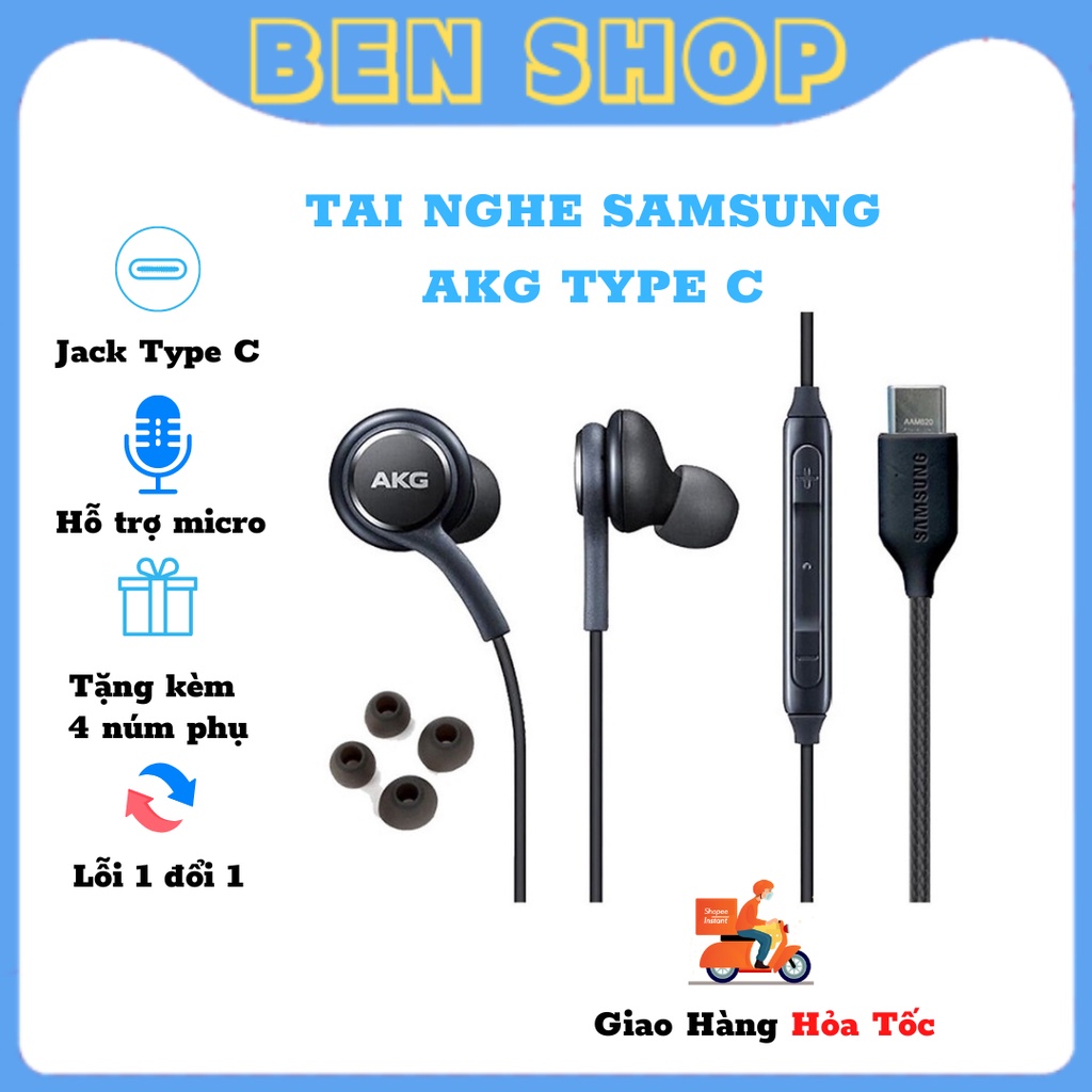 Tai Nghe Có Dây Chân Type-C, Tai Nghe Nhét Tai Fullbox Bảo Hành 1 Năm