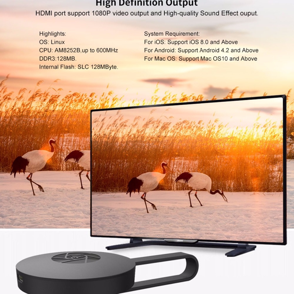 Kết nối HDMI không dây G2 2.4G HD 1080P thích hợp cho Airplay Miracast và iOS