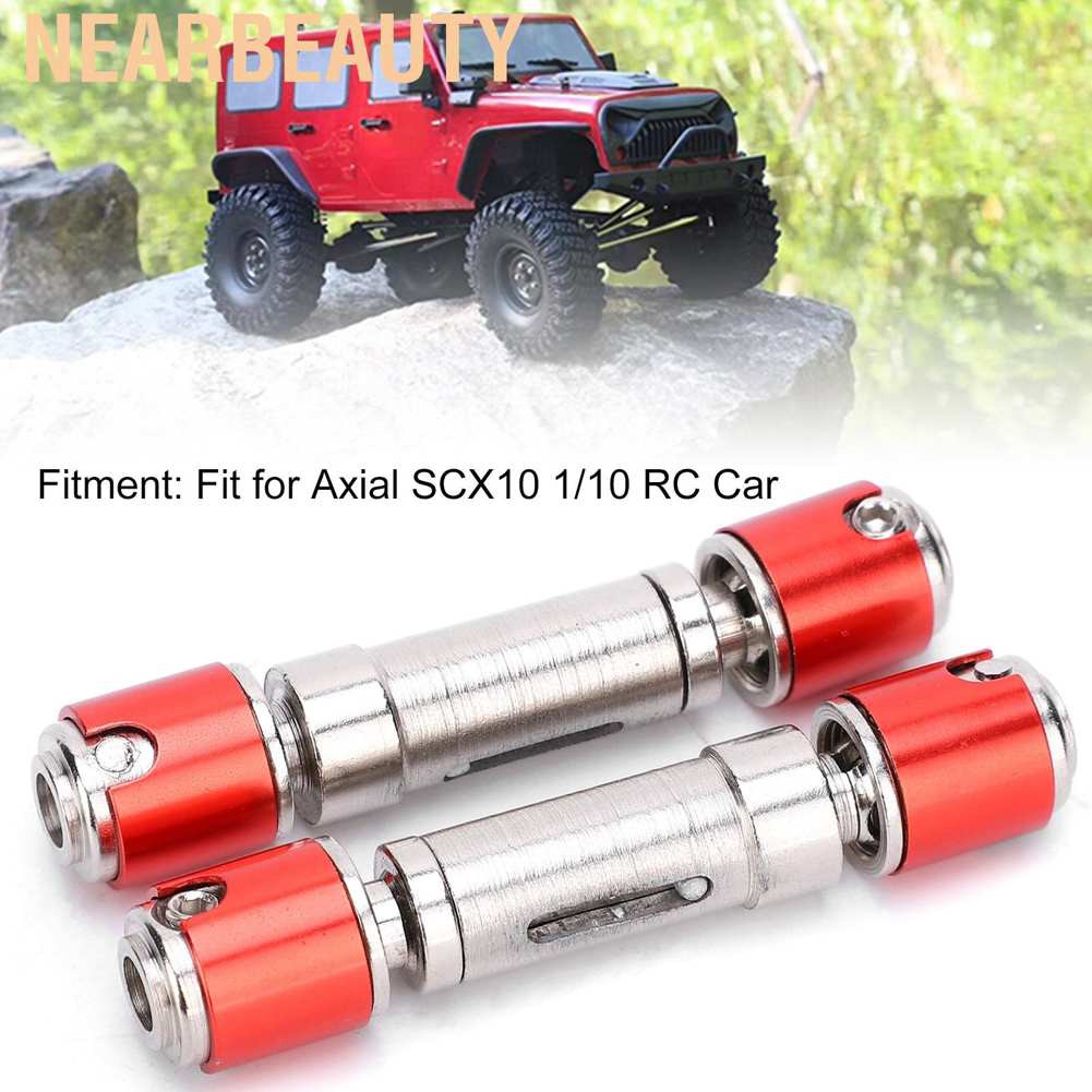 RC 2 Trục Truyền Động Bằng Thép Không Gỉ 62mm Cho Xe Điều Khiển Từ Xa Axial Scx10 1 / 10