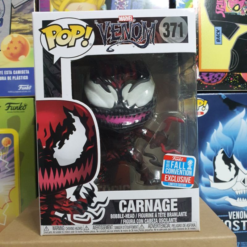 Đồ chơi mô hình funko pop 371 Carnage (Tendrils) [Fall Convention] - Marvel