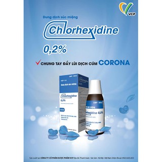 Dung dịch súc miệng họng Chlorhexidine