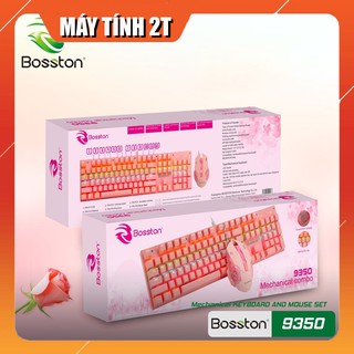 Phím Chuột Cơ Bosston EK9350 Màu Hồng - Bảo hành 12 tháng - Máy tính 2T