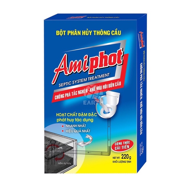 bột thông bồn cầu amiphot