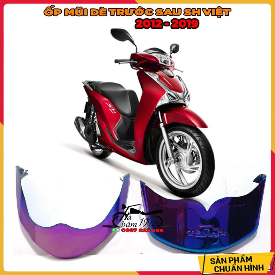 ✅ Bộ Ốp Mỏ Dè SH Việt 2012 - 2019 Xi 7 Màu Và Trắng iNox , Bọc Mõm Dè Xe SH Việt 2012 - 2019 ✅