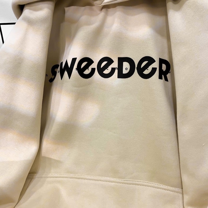 Áo Khoác Hoodie Form Rộng Phối chữ in cao su nổi WED Vải Nỉ Bông - 84unisex