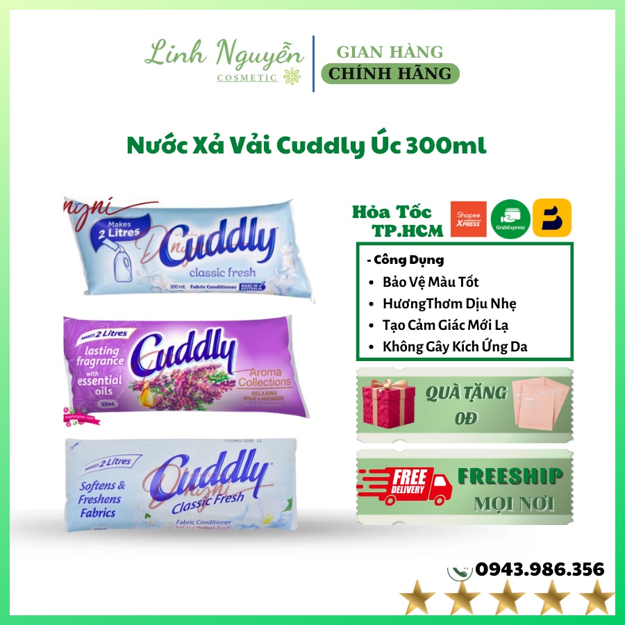 Nước Xả Vải Cuddly Úc 300ml hàng đẹp