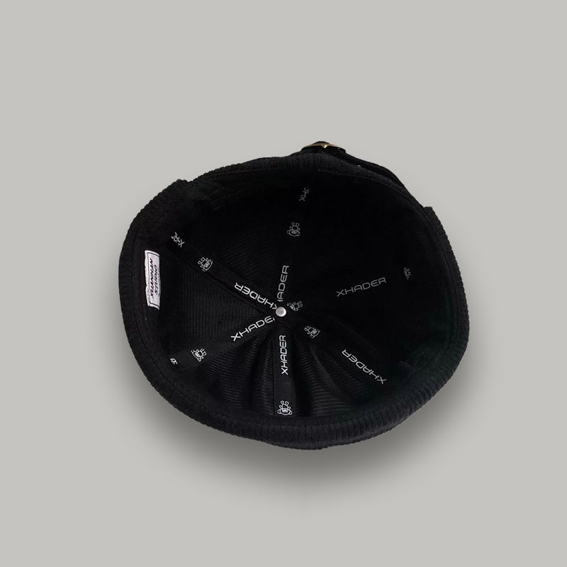 Mũ Nhung Không Vành Phong Cách Retro Đường Phố Nhật Bản Cá Tính Cho Nam Nữ