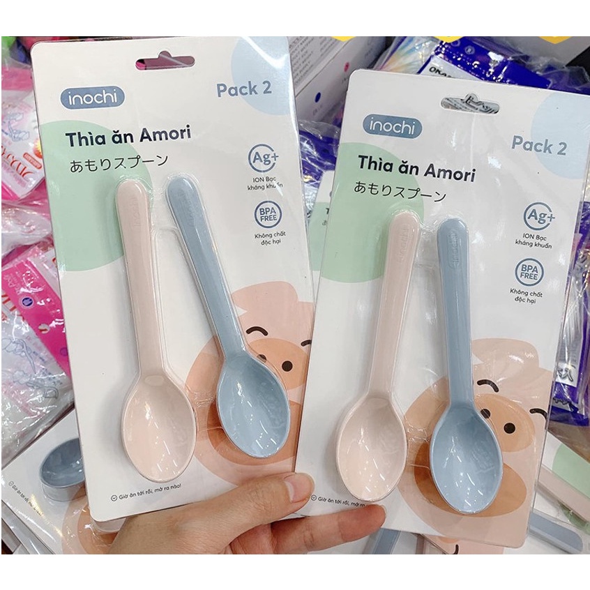 Bát ăn cơm ăn dặm nhựa Inochi Amori cho bé chịu nhiệt chịu nhiệt 415ml