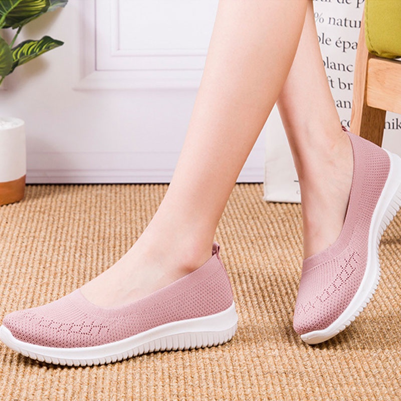 Giày QIAOYILUO đế bệt mềm mang thường ngày cho nữ