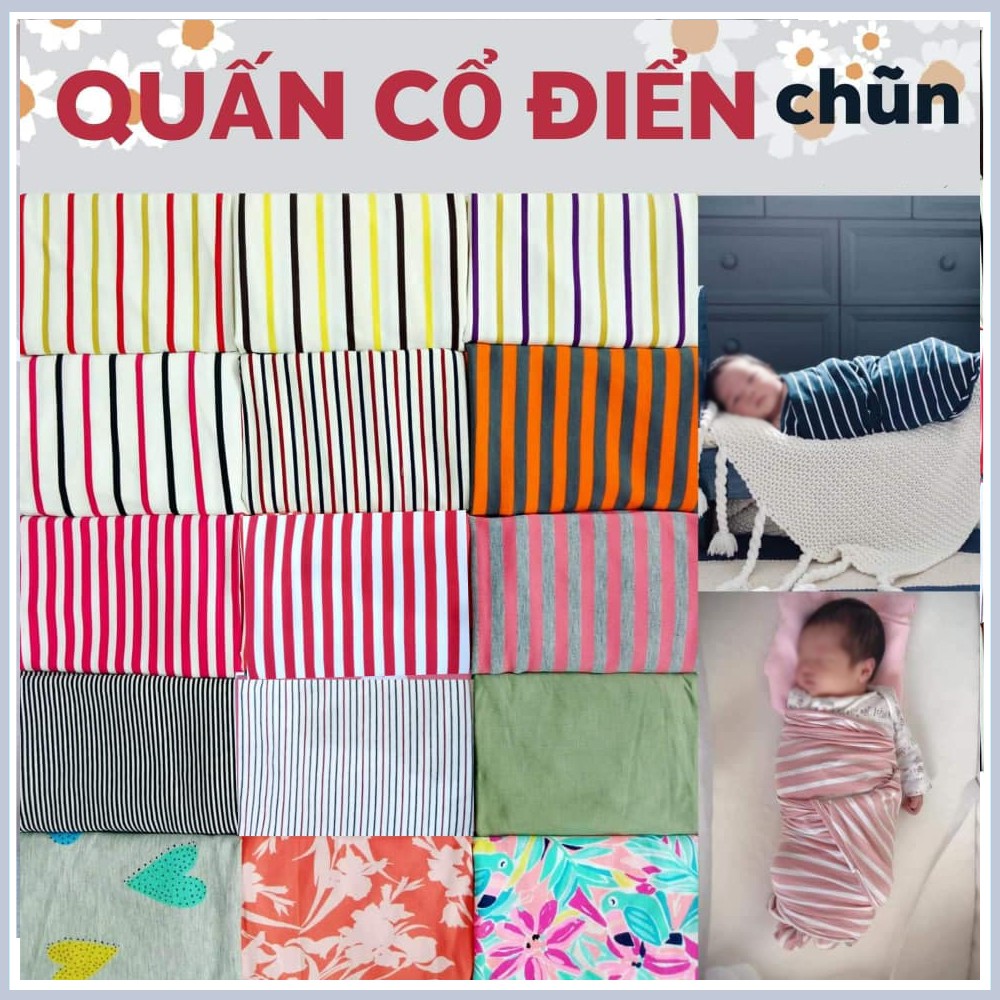 Quấn chũn NOONON được chọn mẫu, quấn cổ điển mùa hè giúp bé ngon giấc