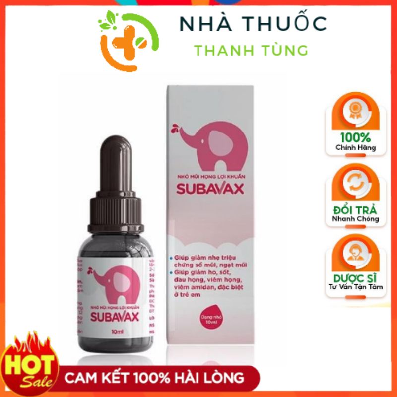 Dung dịch dung cho mũi họng SUBAVAX