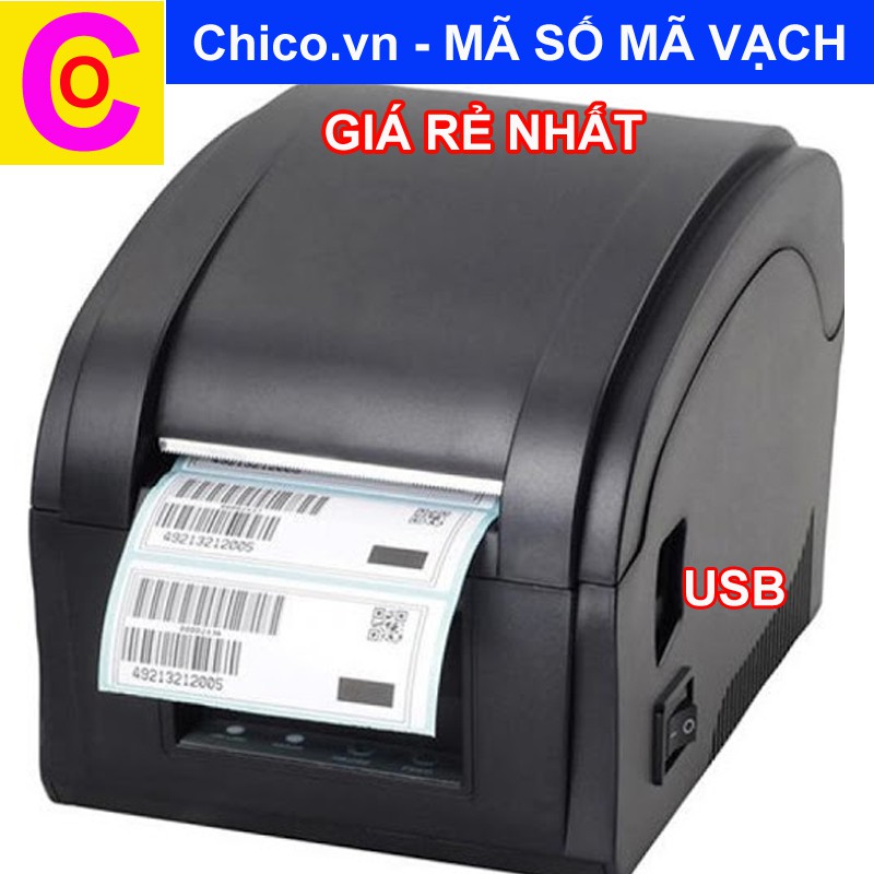 Máy in mã vạch Xprinter XP 360B chính hãng giá rẻ tặng 1 cuộn in mã vạch Chico.vn