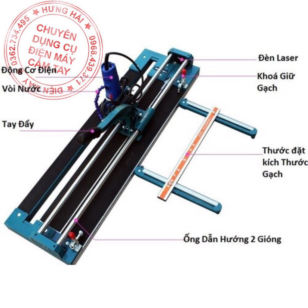 Máy cắt gạch bàn đa năng TOPWAY - TẶNG MÁY MÀI