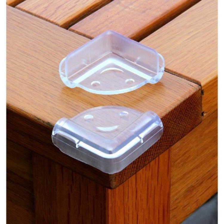 Set 4 miếng Bịt Góc Bàn, Bọc Cạnh Bàn Silicon Tránh Va Đập, An Toàn Cho Bé Và Người Già