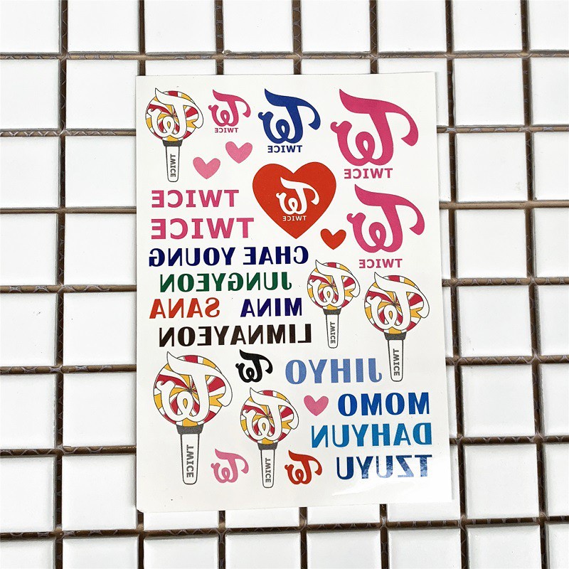 Hình xăm dán tạm thời hình Thần tượng Pison dễ thương, hình dán cute - ST006 - 1 tấm