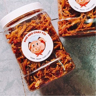 Khô heo cháy tỏi thơm ngon hủ 500g