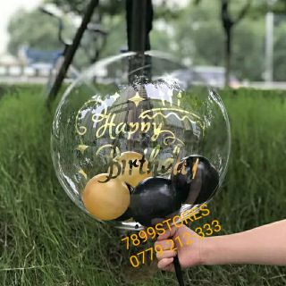 Decal dán chữ lên bong bóng sticker