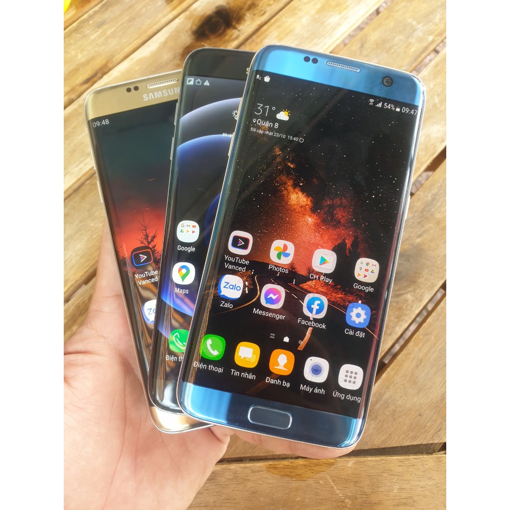 Điện thoại Samsung Galaxy S7 Edge Hàn - màn hình cong 5.5'' Ram 4GB / Rom 32GB cao cấp thời trang máy đã lên 2 sim | BigBuy360 - bigbuy360.vn