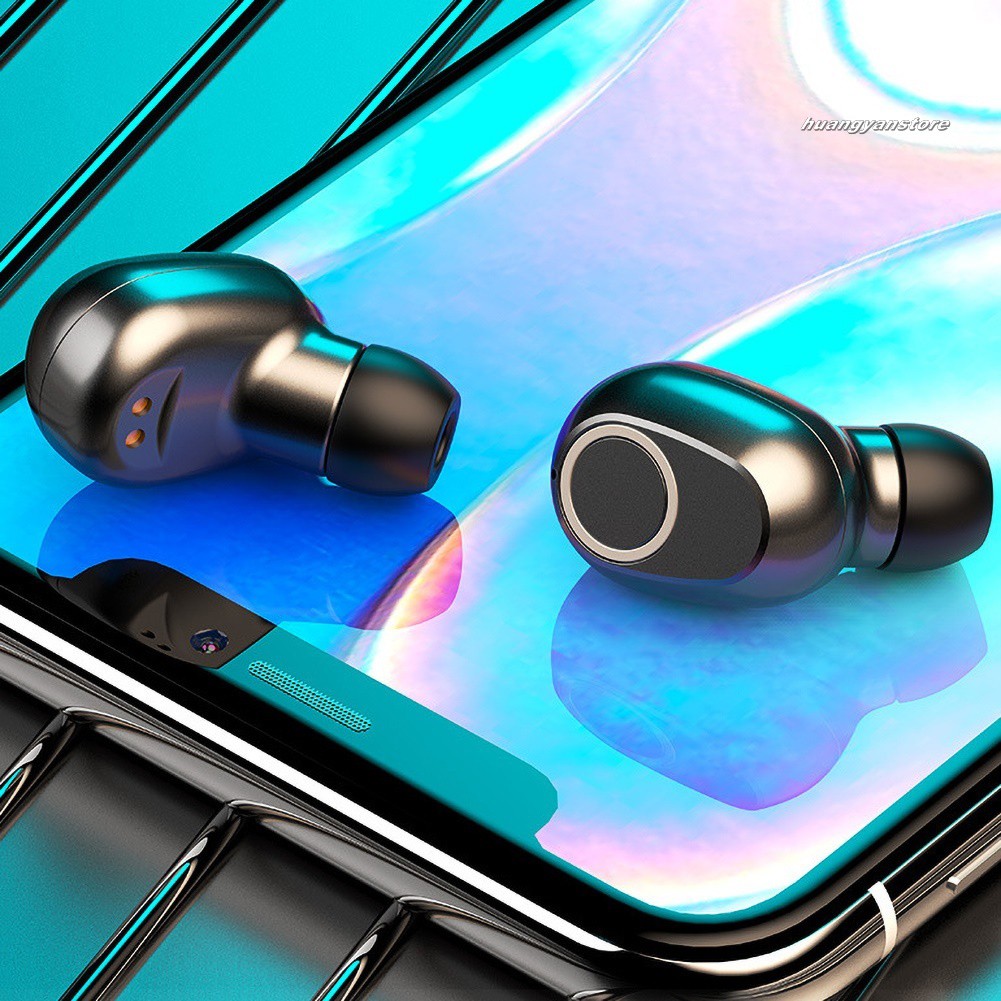 Tai Nghe Bluetooth 5.0 Không Dây Âm Thanh Stereo Sống Động Cho Ios / Android