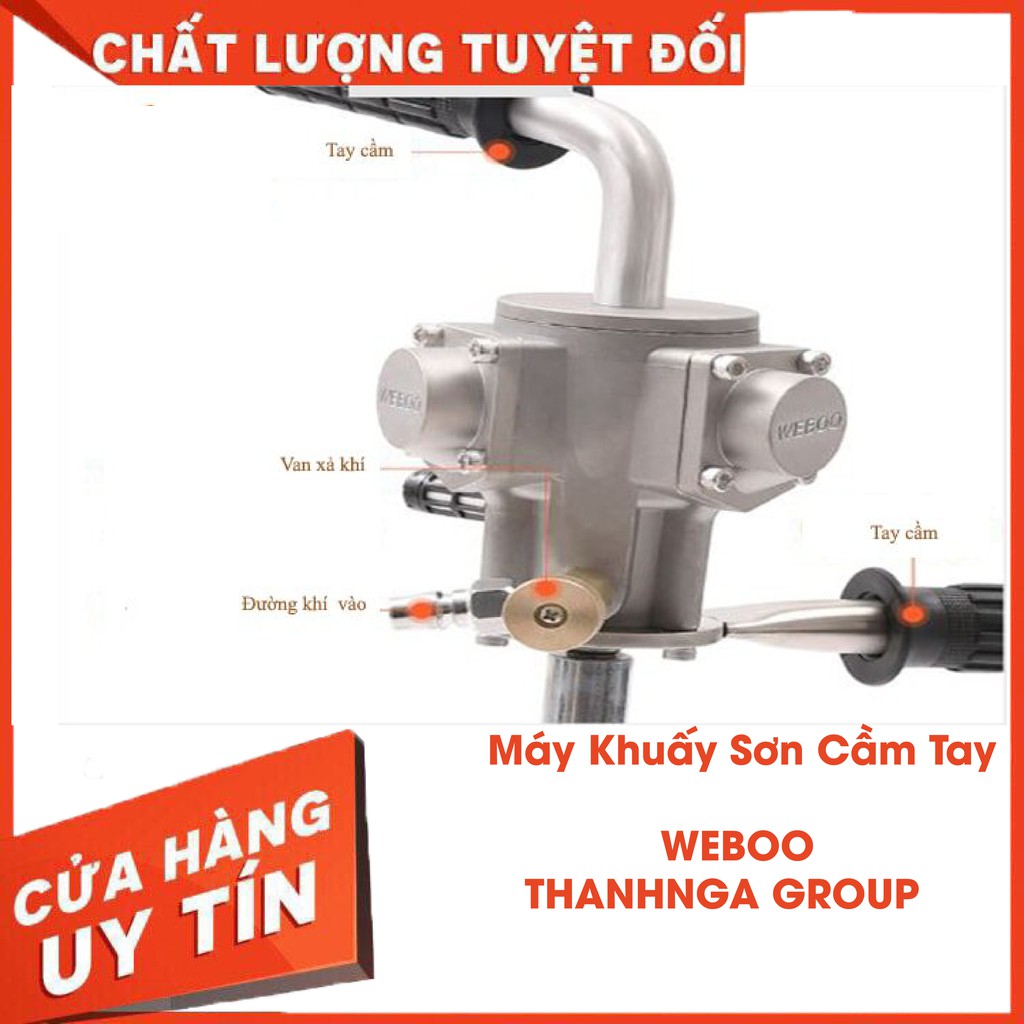 Máy Khuấy Sơn Cầm Tay Khí Nén WEBOO