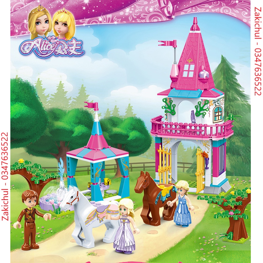 183 CHI TIẾT- FRIENDS - BỘ ĐỒ CHƠI XẾP HÌNH CÔNG CHÚA, XẾP HÌNH LÂU ĐÀI, Đồ Chơi Lắp Ghép Cho Bé Gái