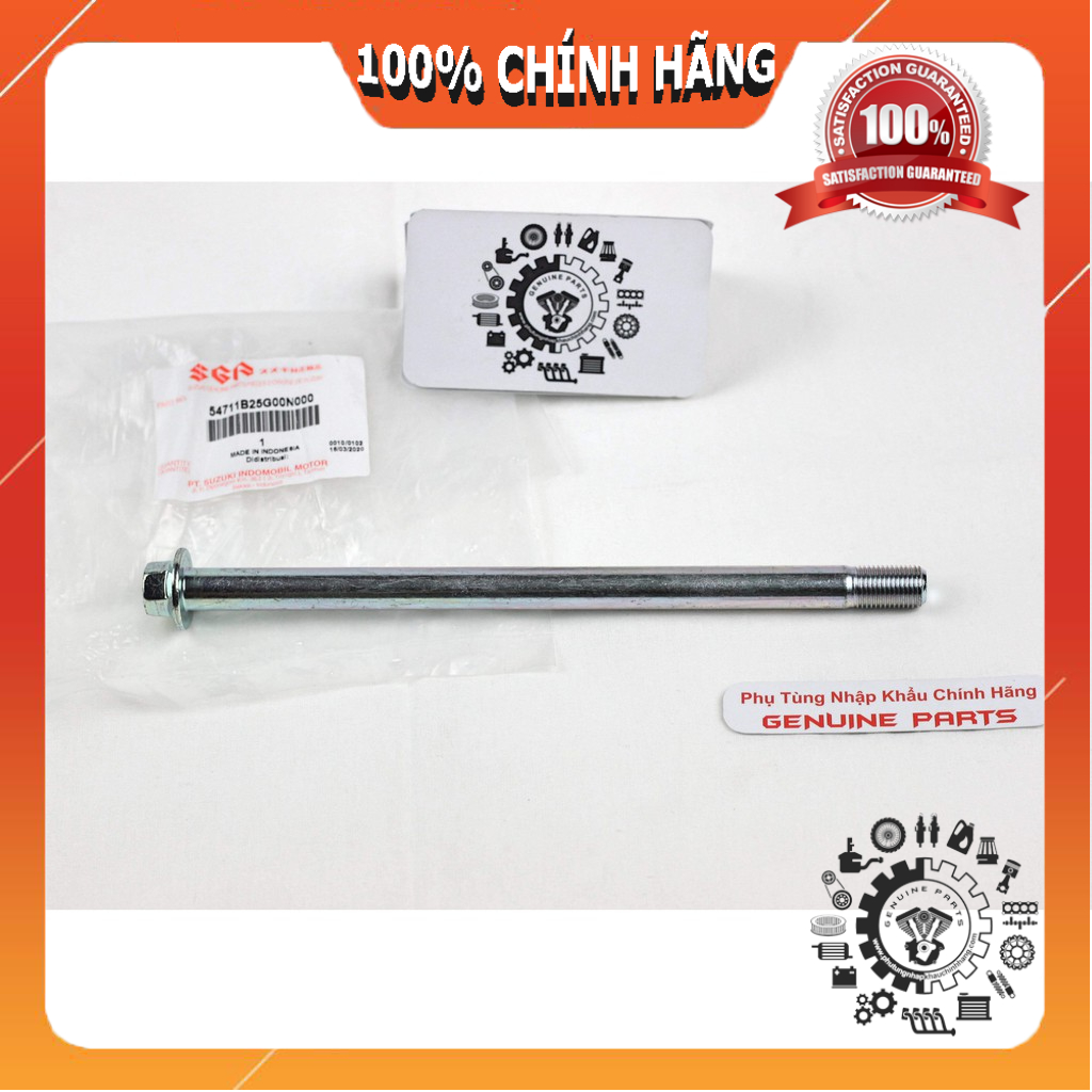 Cốt bánh SATRIA RAIDER chính hãng Suzuki Indo, Trục bánh Cốt bánh trước sau Raider Fi