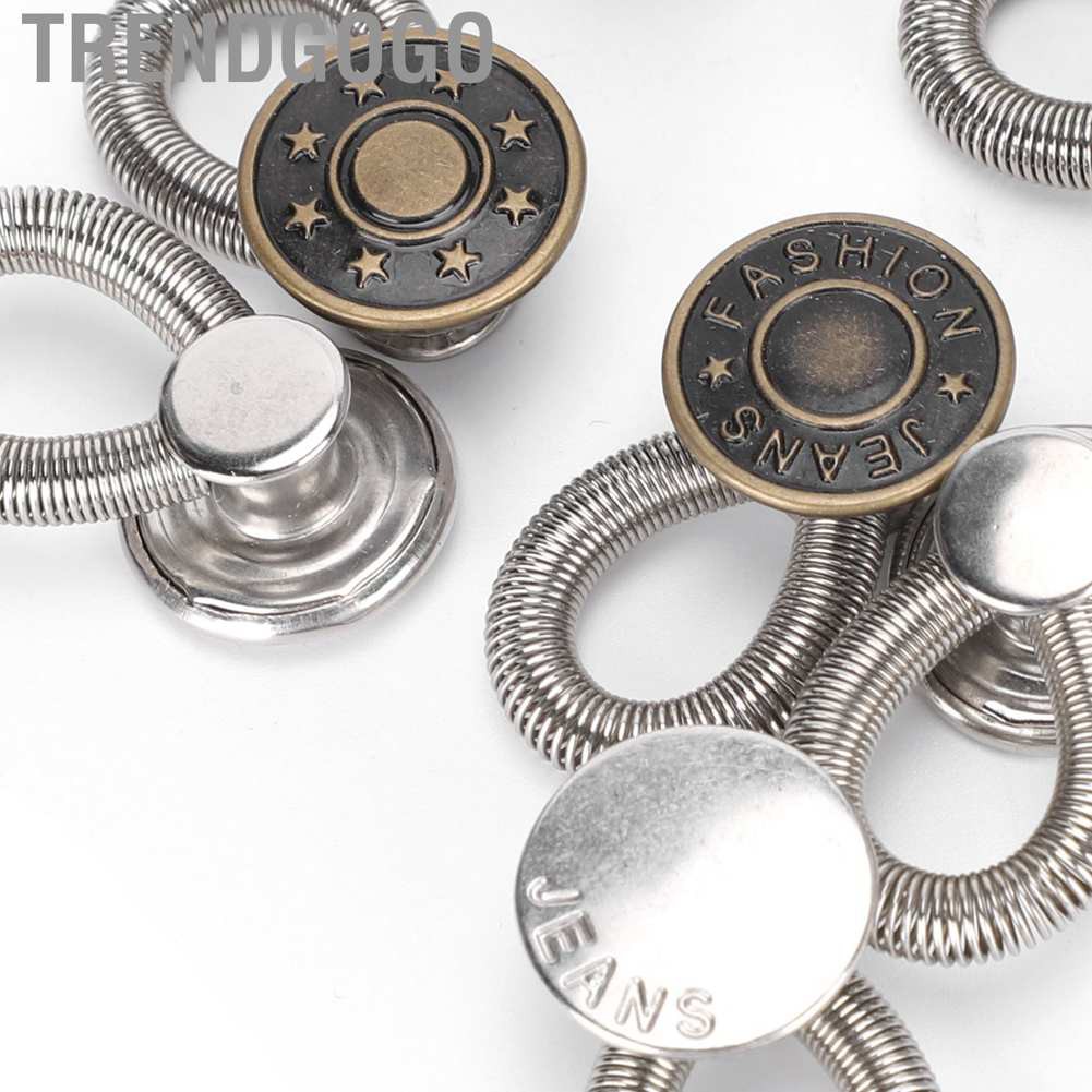 Trendgogo 50X Button Pins Pant Nail-Free Waistline Change Detachable Adjustment Tool