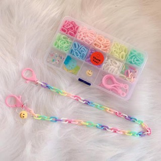 New candy color acrylic lanyard material box (not finished product)