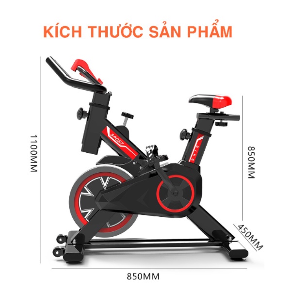 Xe đạp tập thể dục tại nhà Xe đạp thể dục Xe đạp Gym tại nhà GH600 - tặng 1 con lăn 2 bánh