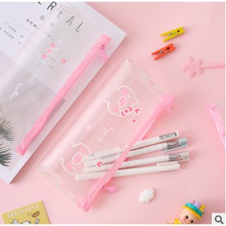 Hộp bút heo hồng kim tuyến HB149 hộp bút dễ thương