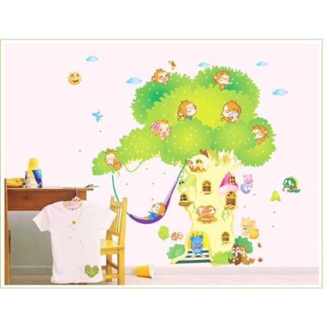 Decal ngôi nhà của khỉ 