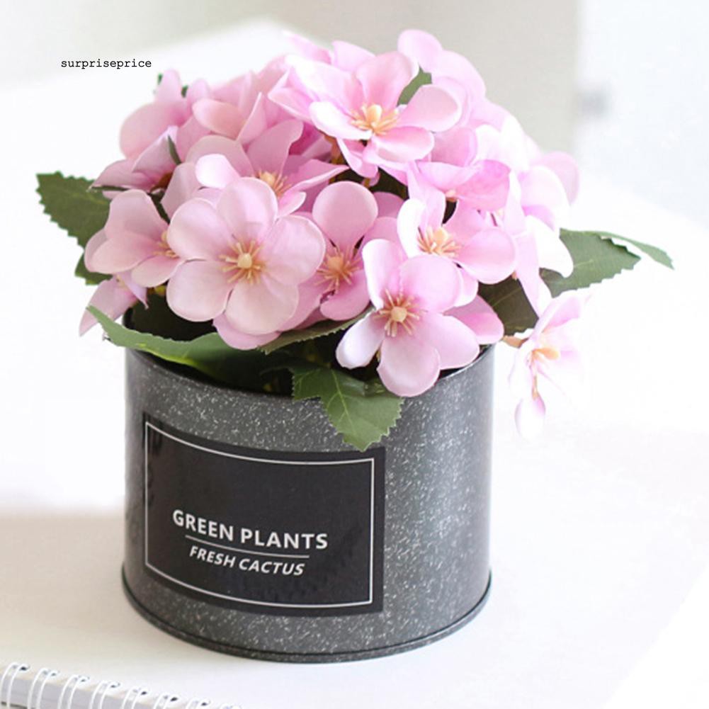 Bội chậu hoa thu hải đường nhân tạo dùng trang trí