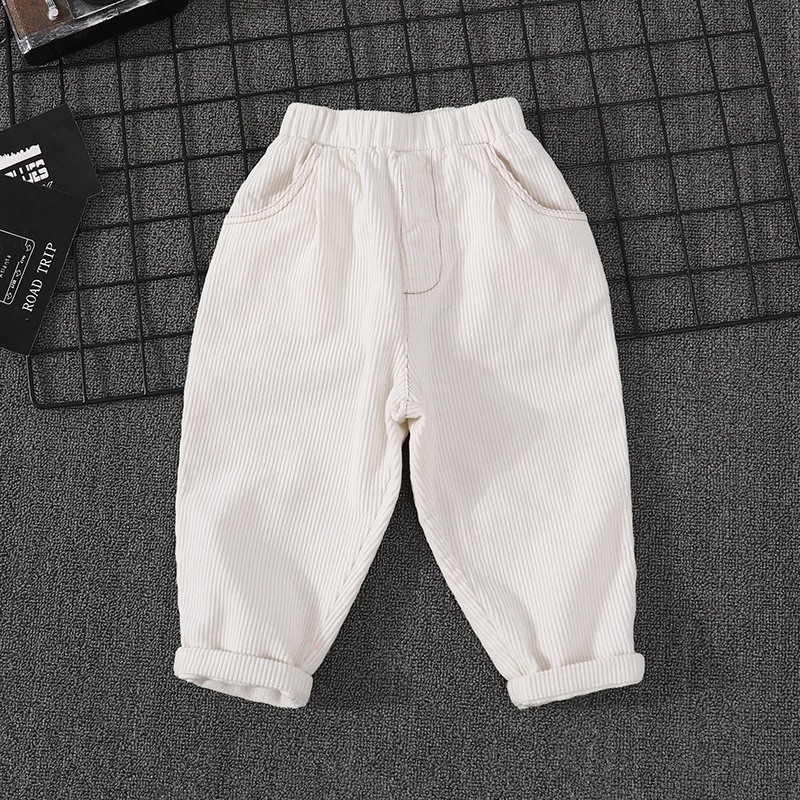 Quần Dài Vải Nhung cotton Thời Trang Hàn Quốc 2023 Cho Bé Trai