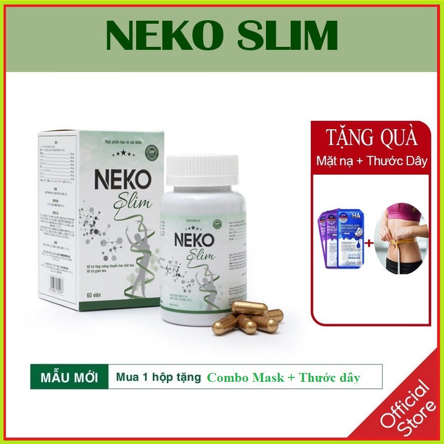 Viên Uống Giảm Cân NEKO SLIM Giảm cân Nhanh cấp tốc an toàn hiệu quả chính hãng Không Phải Thuốc Giảm Cân