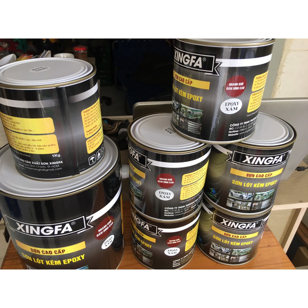 SƠN LÓT XÁM  KẼM EPOXY 1 THÀNH PHẦN LON 1KG