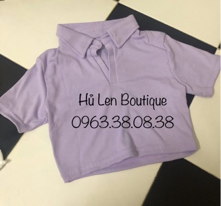ÁO CROP CỔ BẺ (KÈM HÌNH THẬT)