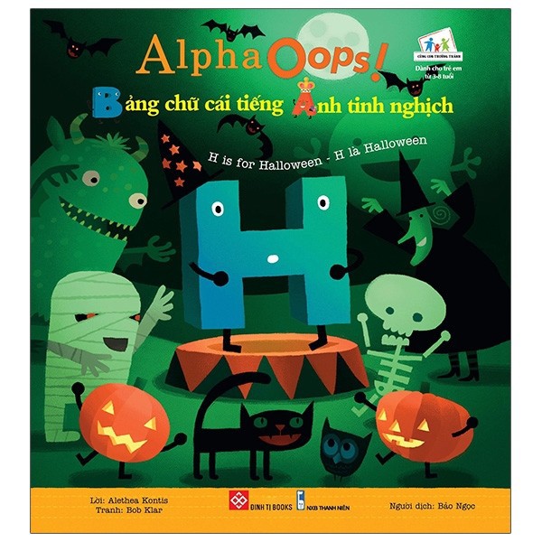 Sách - AlphaOops! Bảng chữ cái tiếng Anh tinh nghịch - H is for Halloween - H là Halloween