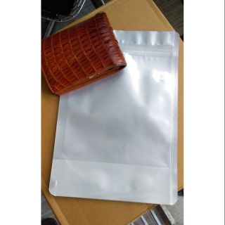 500g túi zip đáy đứng 1 mặt bạc, 1 mặt trong