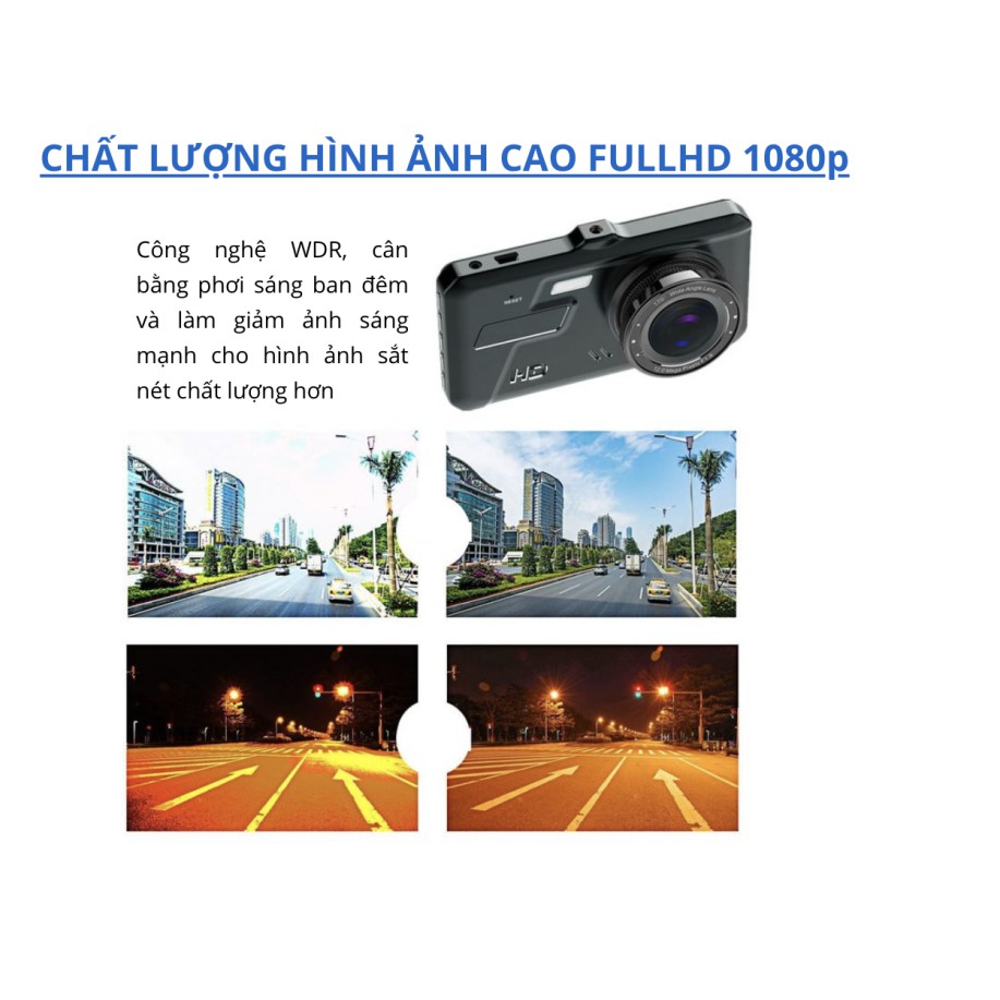 Camera hành trình quay phim FULL HD BM60 Màn hình cảm ứng cực tốt