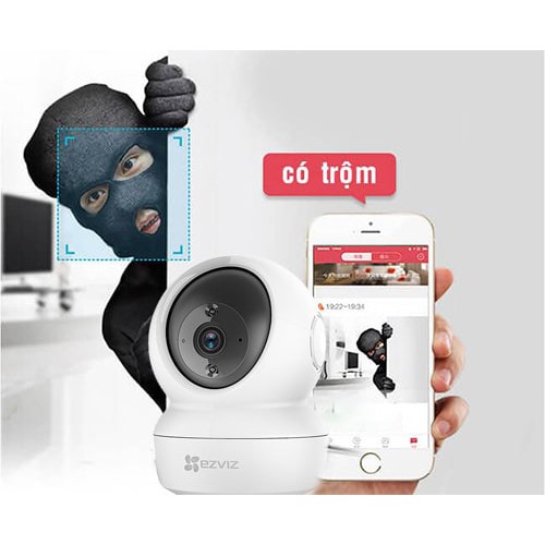 Camera IP wifi không dây 2K siêu nét, đàm thoại 2 chiều, xoay 360 độ Ezviz C6N TY1 4MP 2K (chính hãng)