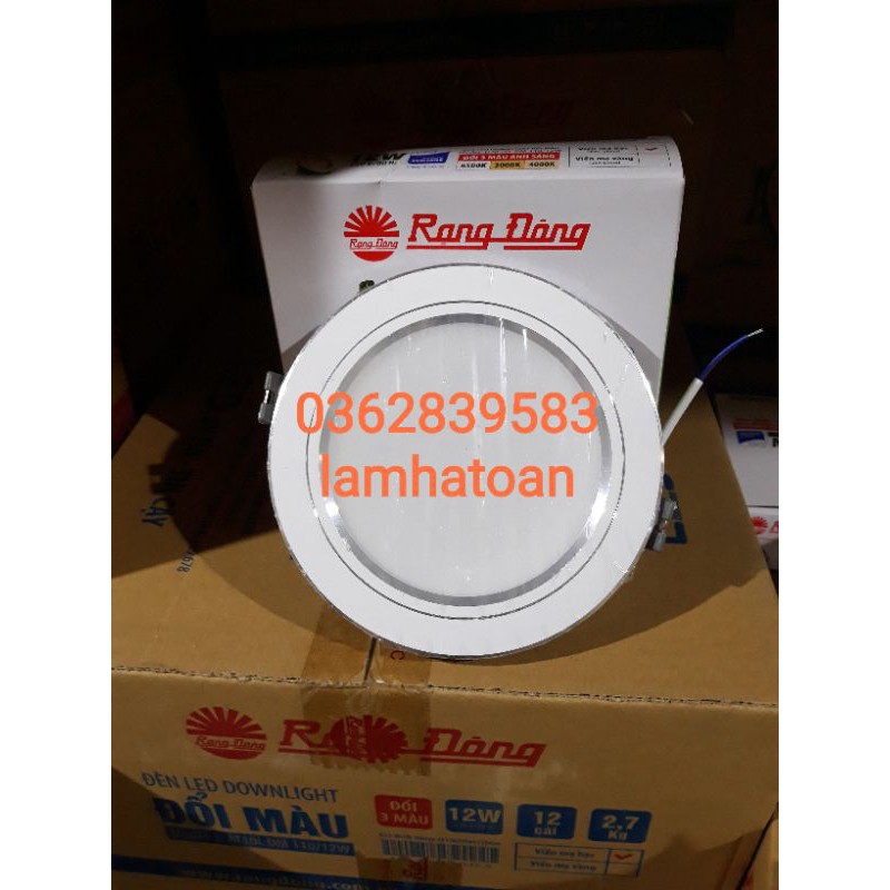 Đèn led âm trần Đổi Màu AT10L 110/12w Rạng Đông