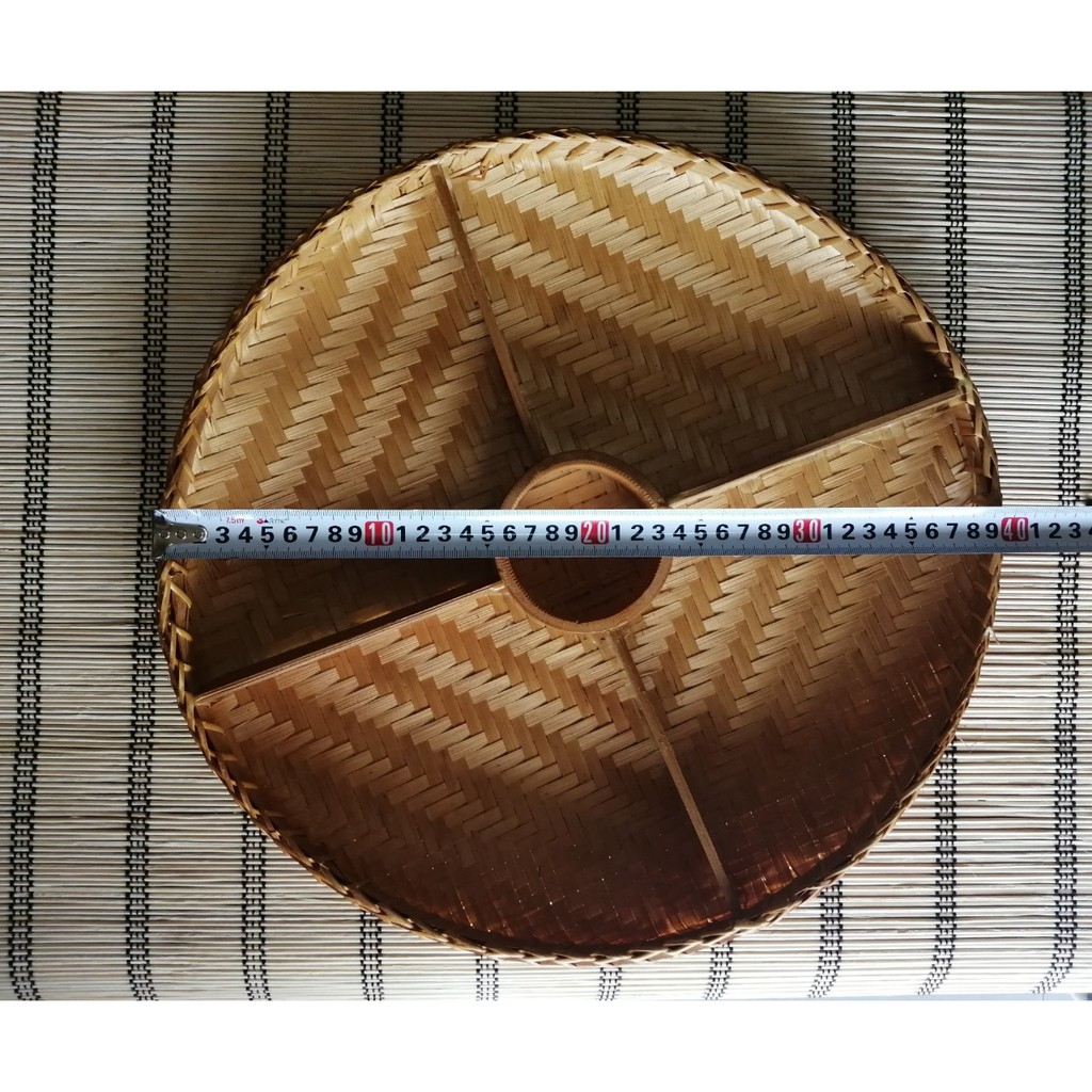 Mẹt tre có ngăn đường kính 35cm - nguyenlieutresaigon