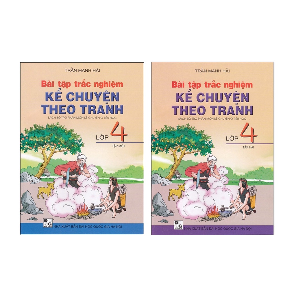 Sách - Combo Bài Tập Trắc Nghiệm Kể Chuyện Theo Tranh Lớp 4 - (Tập 1+Tập 2)