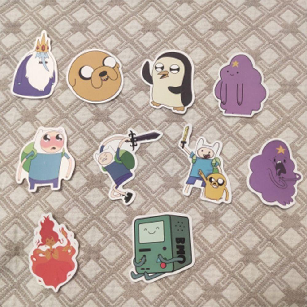 Set 100 Nhãn Dán Hoạt Hình Adventure Time Trang Trí Đa Ứng Dụng