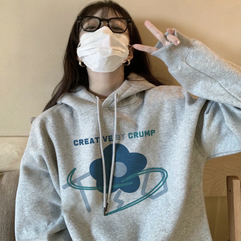 Áo Khoác Hoodie Dày Dặn Phong Cách Hàn Quốc Thời Trang Cho Nữ